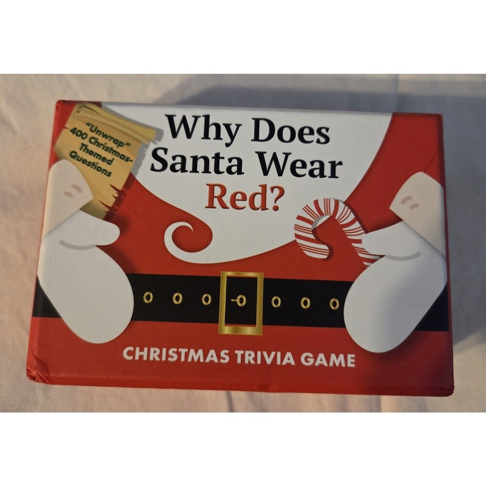 Why Does Santa Wear Red? TRIVIA CHRISTMAS GAME New In Box